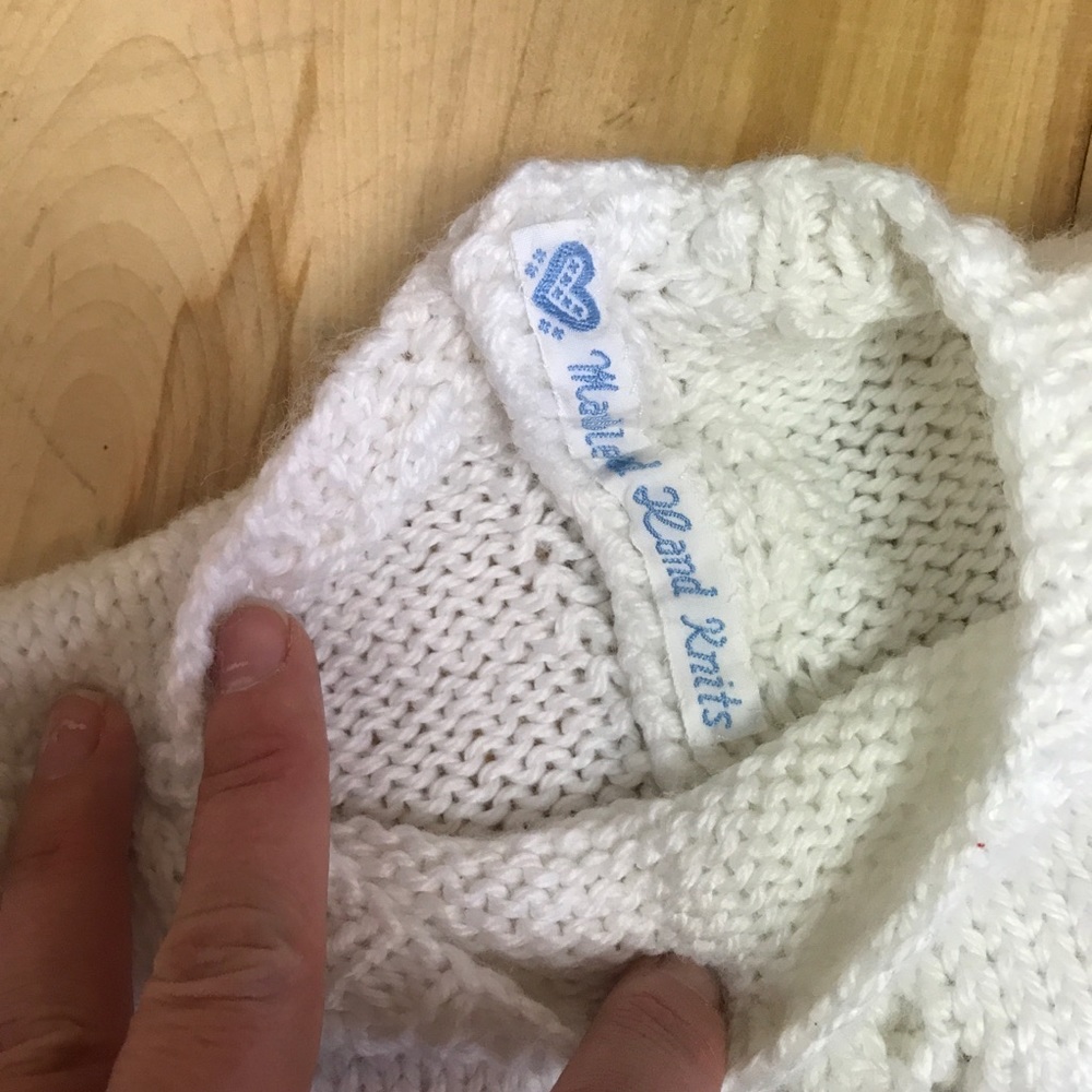 SOLD Hand Knit 18M Nautical Sailboat Sweater - Picture 3 of 5
